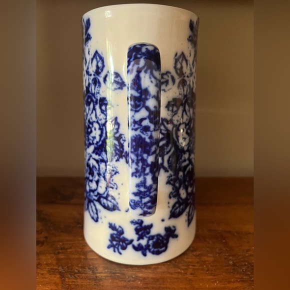 Vintage Reproduction Flow Blue Pitcher - Picture 3 of 7